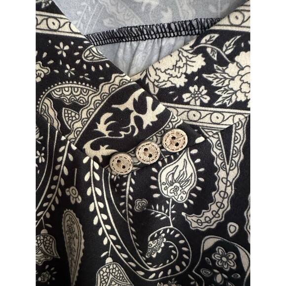 (2) NWT Voianlimo 3x Blouse Paisley Flowy Summer Vacation Boho Church Comfort - Picture 10 of 11